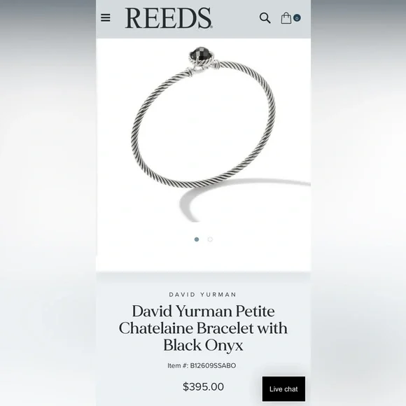 David Yurman Petite Chatelaine Bracelet with Black Onyx